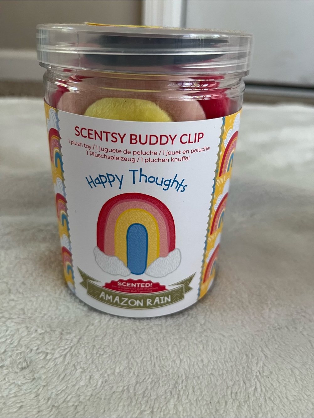 Scentsy Rainbow Buddy Clip - Red, Pink, Yellow, Blue, Cream